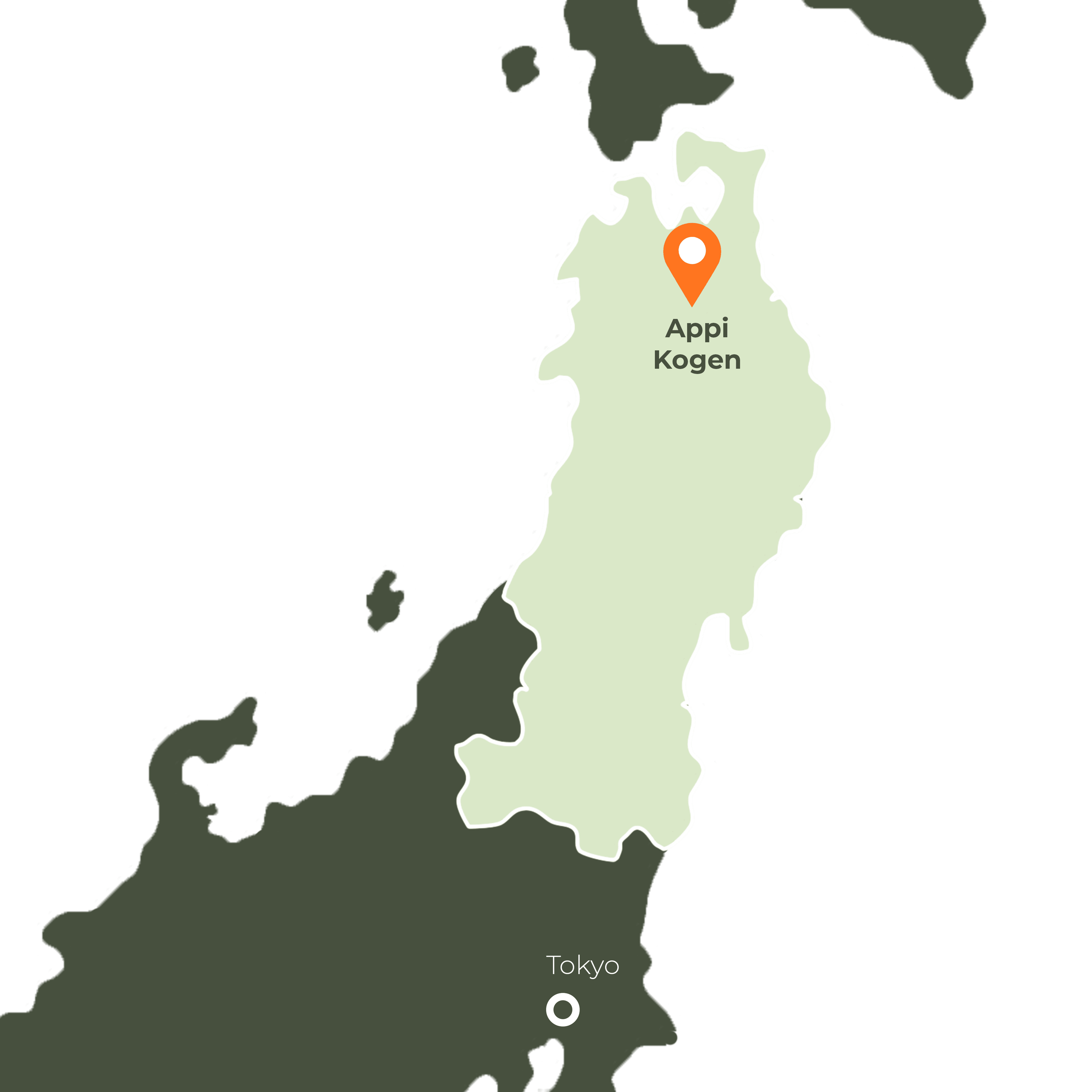 Map of Appi Kogen