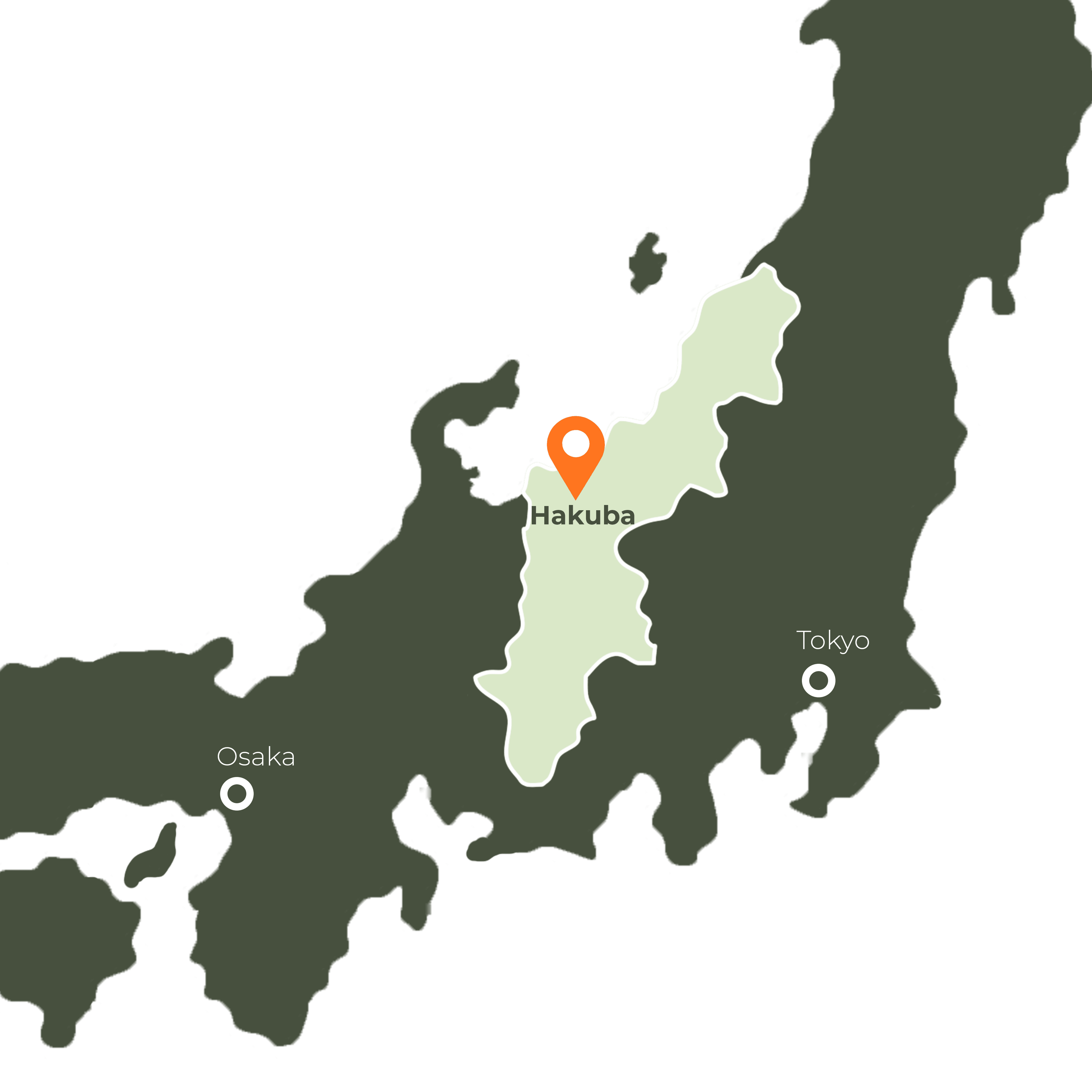 A map of Hakuba