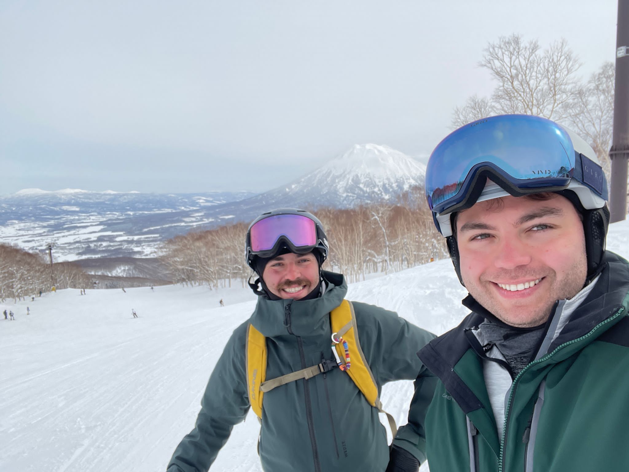 Two Skiers in Niseko