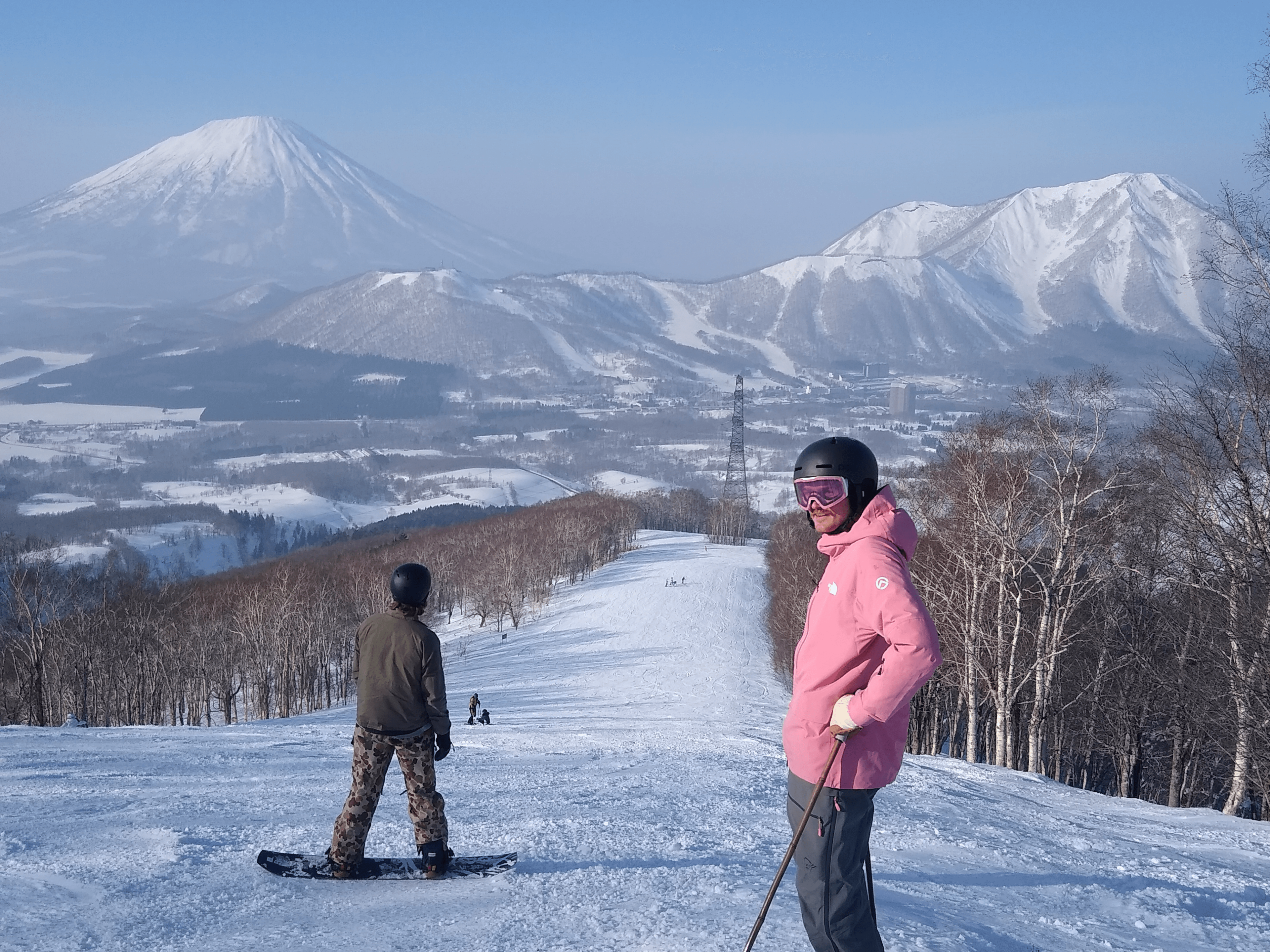 Jack Lacey in Rusutsu overlooking Mt. Yotei